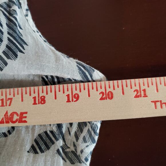 Alberto Makali Swirl Print Dip Dye Cotton Maxi Dress Size L Sleeveless Light - Picture 10 of 11